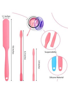 Patelai 12 Pieces Non-stick Wax Spatulas Silicone Spatula Applicator Reusable Hair Removal Sticks Different Sizes Wax Scrapers Hard Sticks for Home Salon Body Use  - Image 4