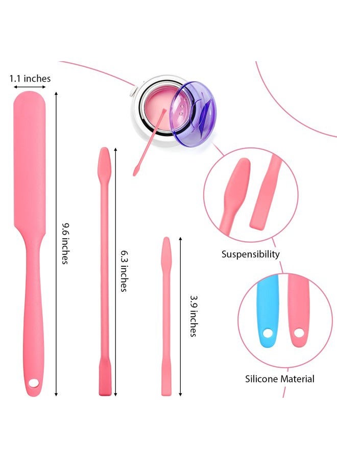 Patelai 12 Pieces Non-stick Wax Spatulas Silicone Spatula Applicator Reusable Hair Removal Sticks Different Sizes Wax Scrapers Hard Sticks for Home Salon Body Use - Image 4