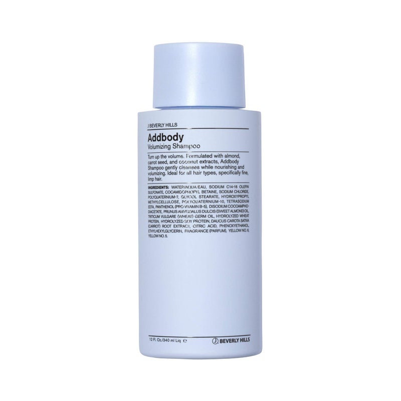 J Beverly Hills J Beverly Hills Blue Addbody Volumizing Shampoo with Vitamin E Oil for Strong Hair, 12 Oz 