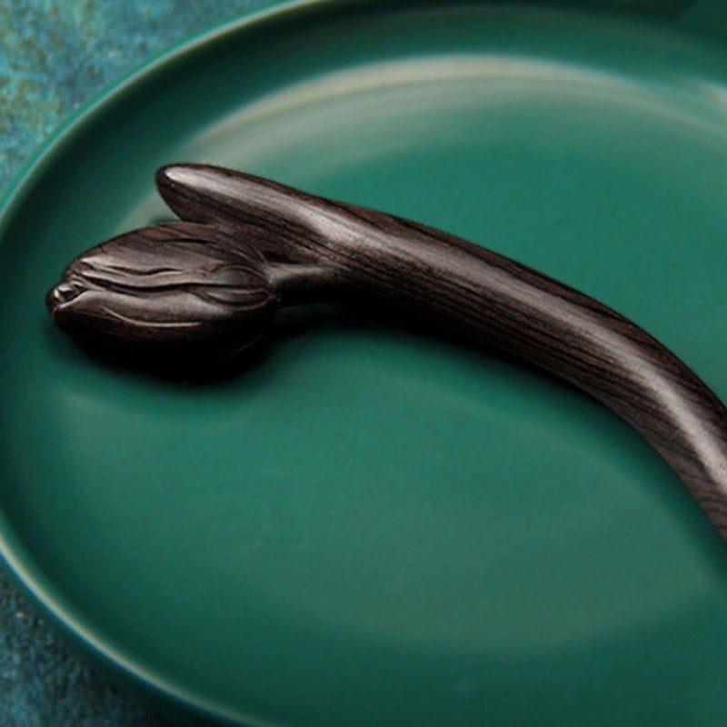 Ebony Wooden Hair Chopsticks Vintage Hair Styling Tools for Women for Updos - Image 4