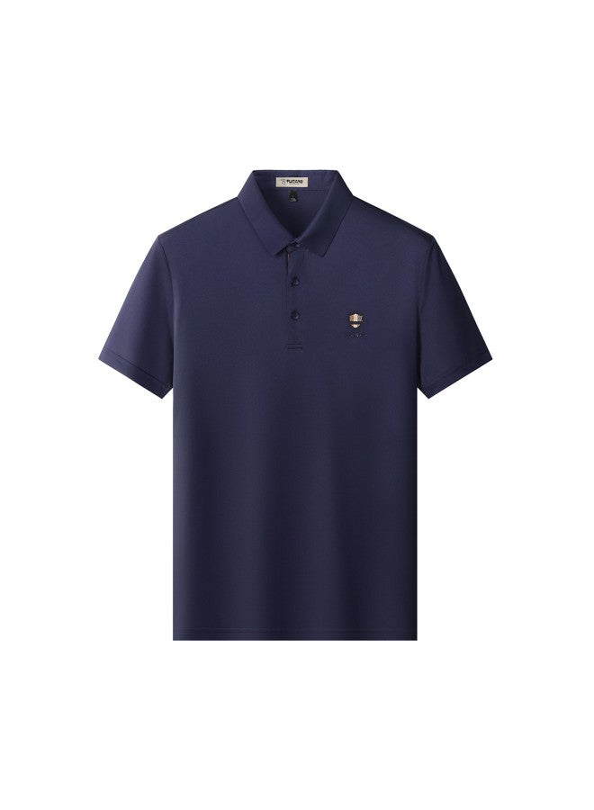 Tucano men's Short Sleeve Summer Casual Versatile Comfortable T-shirt Polo Shirt - Image 2