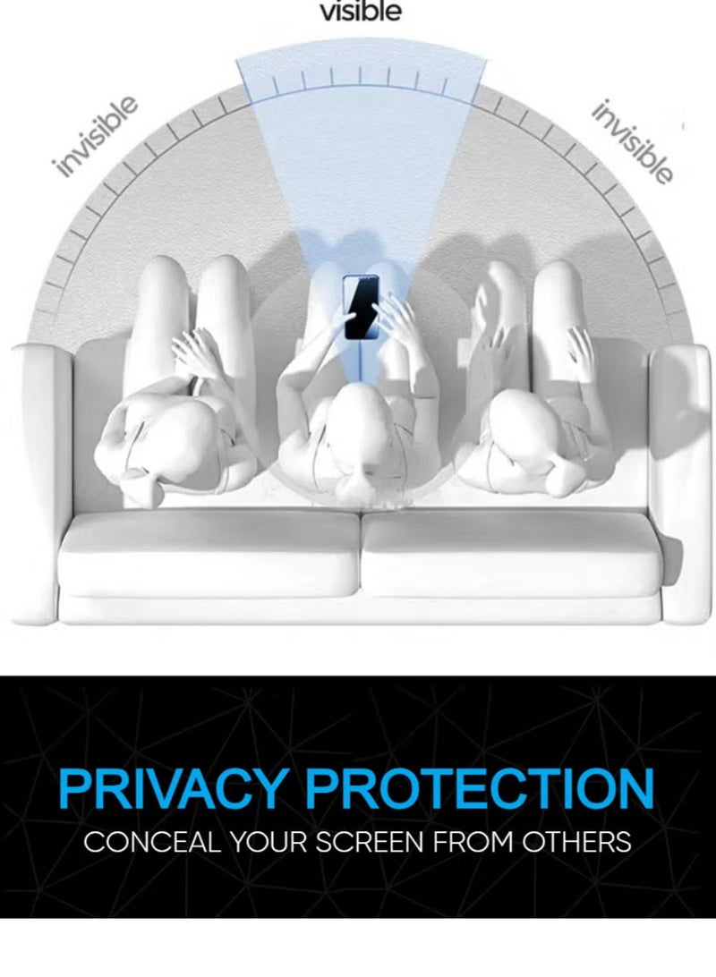 أوريجنال (عبوتان) واقي شاشة زجاجي مقوى مقاوم للغبار والخصوصية، متوافق مع آيفون 16 - Image 2