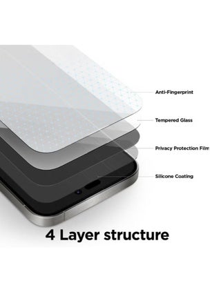 (2 PACK)Tempered Dustproof Privacy Glass Screen Protector Compatible For iPhone 16 - view 3