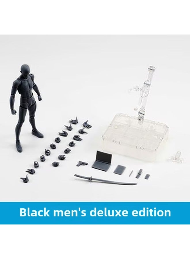 SHF Human Body Model Plain Body Hand Figure Freeze-frame Movable Drawing Painting Art Cartoon Sketch Men And Women-Color:Shf Gray Female  - Image 5