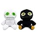 Adenzai Slap bob Battle Plush Black White Cute Halloween Plush Toy Soft Stuffed Animal Plushie Gift for Kids Adults Perfect for Birthday Party - Image 3