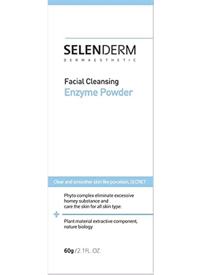 Selenderm Facial Cleansing Enzyme Powder Exfoliating Renew Scrubs Peeling 2.1 Fl Oz - Image 2
