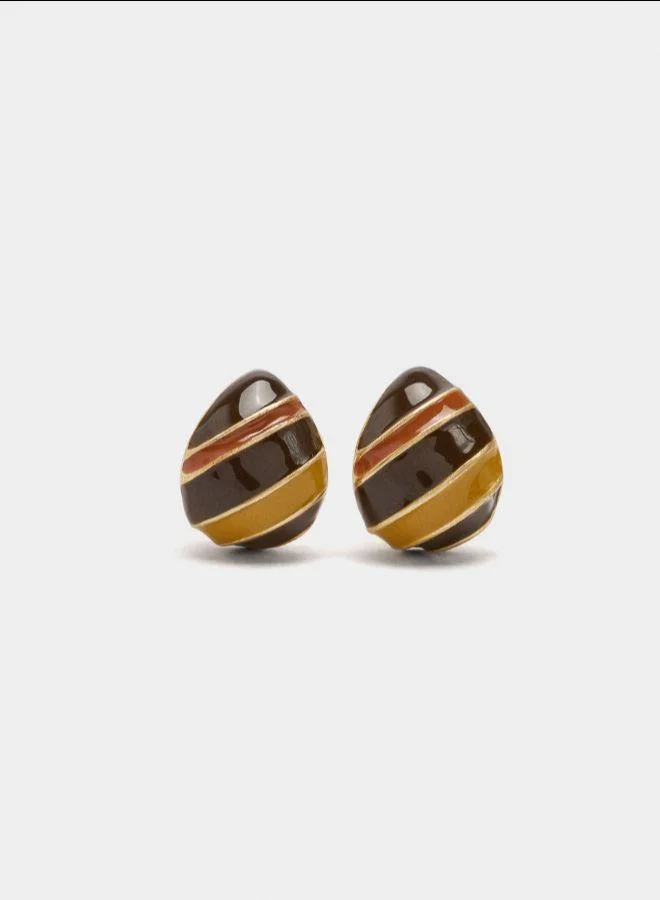 PARFOIS Multicolour Multicolor earrings with enamel Multicolor for Women | Best Price UAE