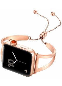 Y&D Steel Bands Compatible for Apple Watch 38mm 40mm 41mm 42mm 44mm 45mm iWatch Series 7/6/5/4/3/2/1/SE, Dressy Bangle Bracelet Women  - Image 3