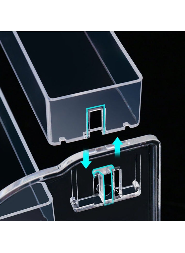 Hanayo 7 Tier Clear Display Stand Acrylic Home Display Rack Cosmetics Makeup Organizer Tiered Riser Toy Display Holder(Clear) - Image 3