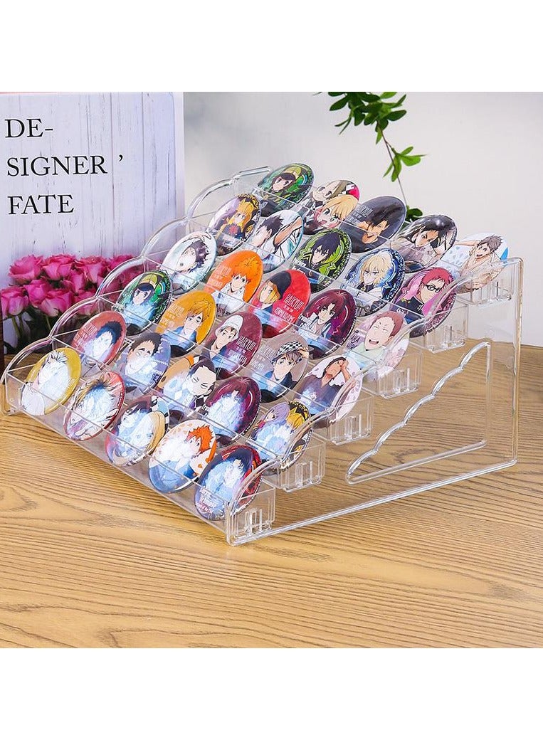 Hanayo 7 Tier Clear Display Stand Acrylic Home Display Rack Cosmetics Makeup Organizer Tiered Riser Toy Display Holder(Clear) - Image 4