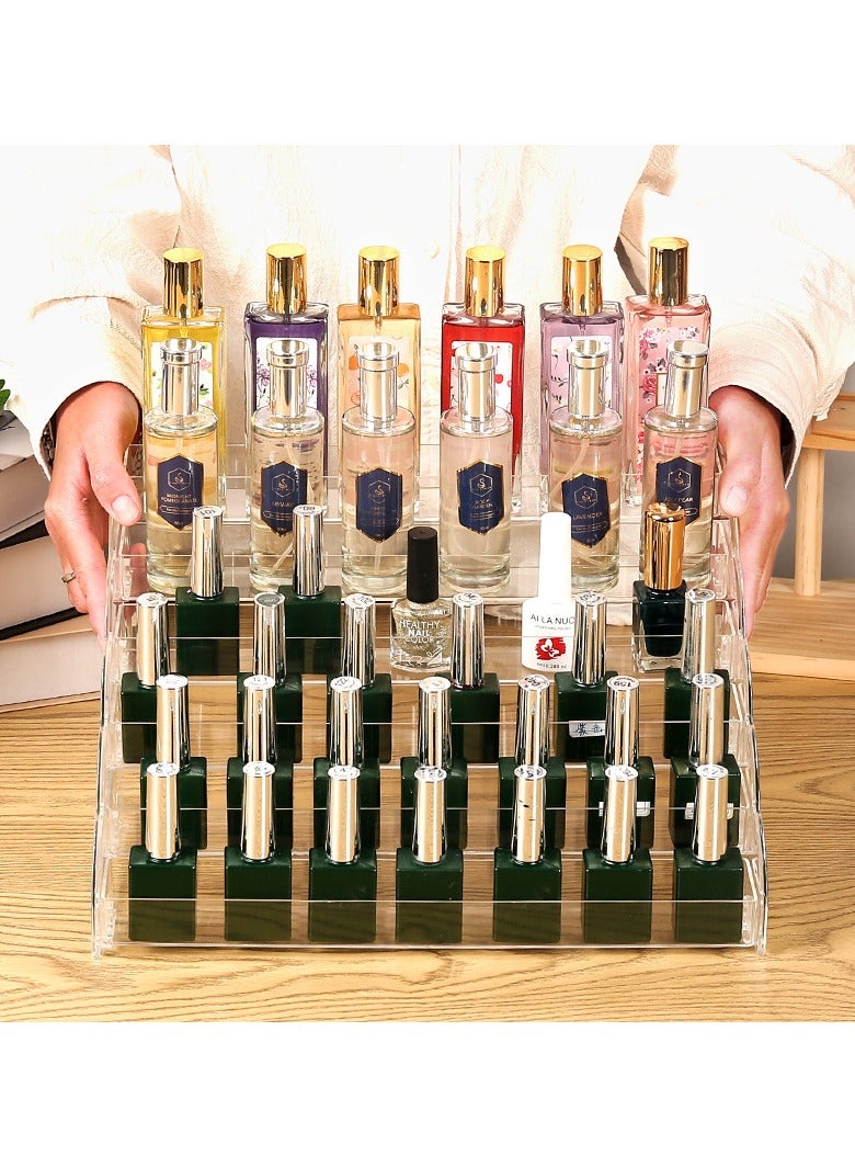 Hanayo 7 Tier Clear Display Stand Acrylic Home Display Rack Cosmetics Makeup Organizer Tiered Riser Toy Display Holder(Clear) - Image 5