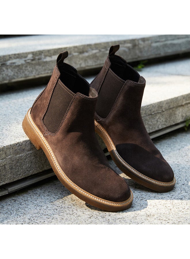 Clarks Craft Series Men's Shoes, Chelsea Boots, British Style Slip-on Trendy Boots, Fashionable Ankle Boots - Image 3