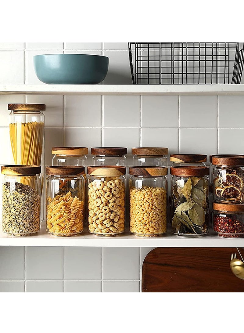 3 Pack Airtight Glass Storage Jar ,Borosilicate Glass Kitchen Canisters，Glass Canister for Kitchen, Pantry Organization, Ideal for Coffee, Nuts, Cookie (1000ml) - Image 3