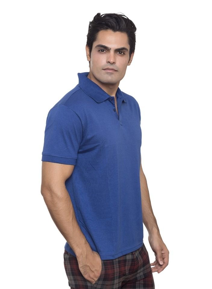 SANTHOME Men's Half Sleeve Polo T-Shirt with UV Protection  - Image 2