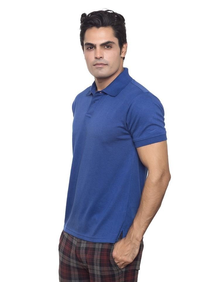 SANTHOME Men's Half Sleeve Polo T-Shirt with UV Protection  - Image 3