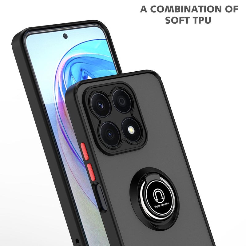 erorex For Honor X8a Q Shadow 1 Series TPU + PC Phone Case with Ring(Red) - Image 2