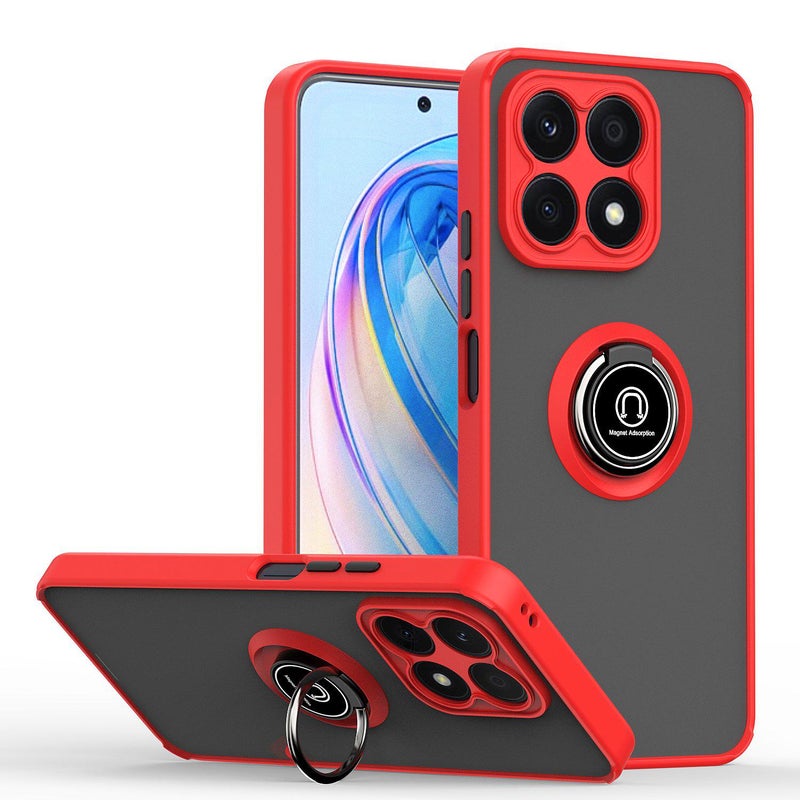 erorex For Honor X8a Q Shadow 1 Series TPU + PC Phone Case with Ring(Red) - Image 1