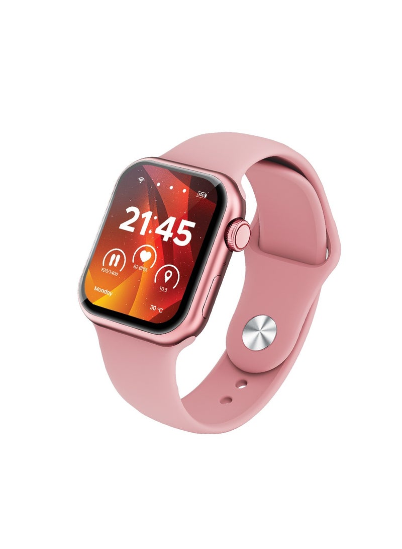 Moxedo Mevo Smart Watch for Android & iOS with 1.71" HD AMOLED Display, Wireless Charging, Chat GPT AI Assistant, Bluetooth Calling, Fitness & Health Tracker, Sleep Monitor, IP67 Waterproof (Rose Gold) - Image 1