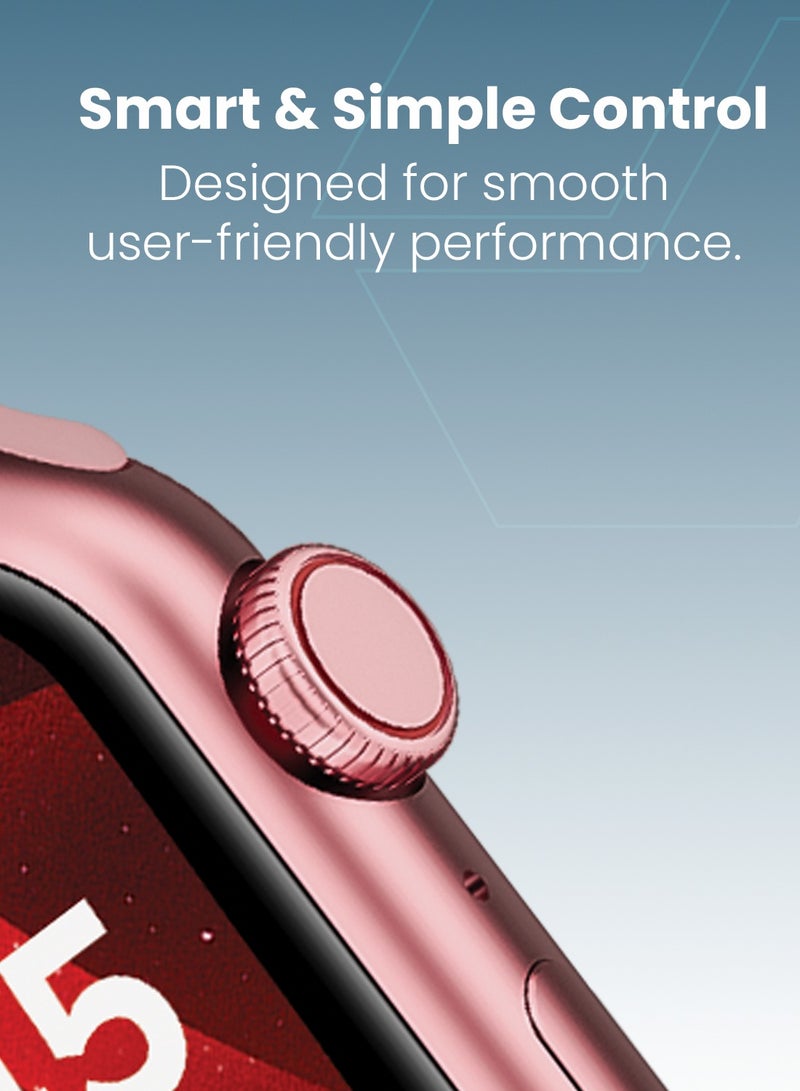 Moxedo Mevo Smart Watch for Android & iOS with 1.71" HD AMOLED Display, Wireless Charging, Chat GPT AI Assistant, Bluetooth Calling, Fitness & Health Tracker, Sleep Monitor, IP67 Waterproof (Rose Gold) - Image 4