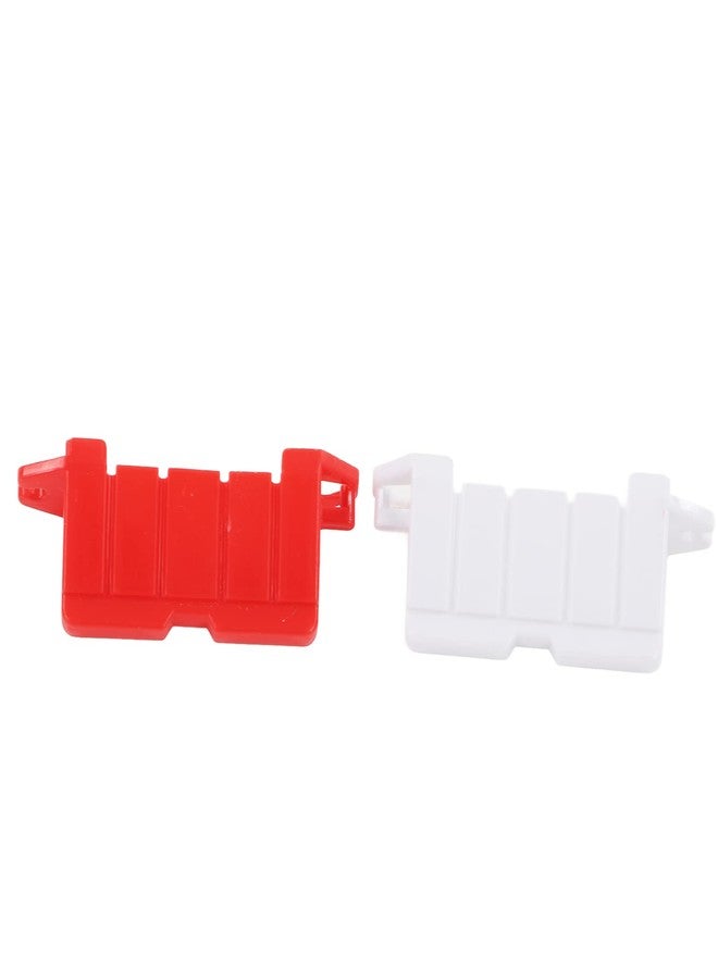VBESTLIFE RC Drift Race Road Barriers, Durable Plastic DIY Racing Track Barriers for 1/10 1/14 1/18 Scale RC Cars 120PCS Red and White - Image 3