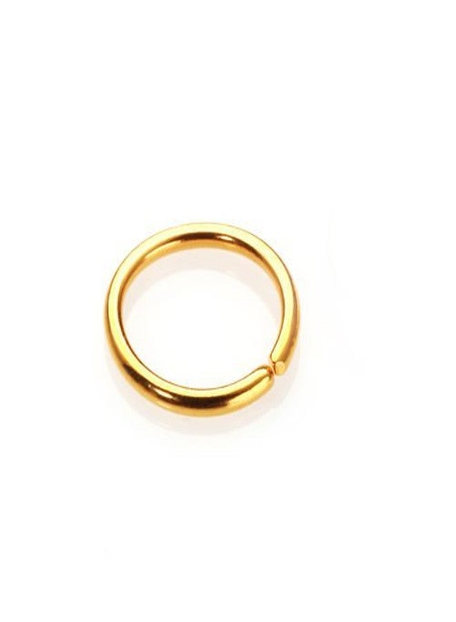 ELOISH Simple Plain Gold Nose Ring for Women - Image 1