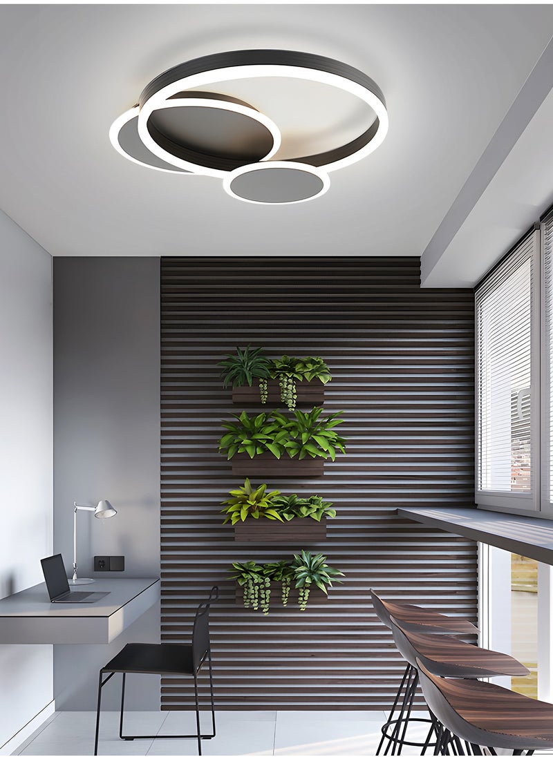 YATAI LIGHTING LED Ceiling Light Fixture - Remote Control Dimmable 47W Flush Mount Ceiling Light with Adjustable Color Temperature, Perfect Light Fixtures Ceiling Mount for Bedroom, Drawing Room, Library  - Image 5