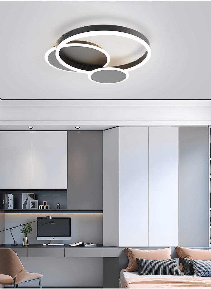 YATAI LIGHTING - LED Ceiling Light Fixture - Remote Control Dimmable 47W Flush Mount Ceiling Light with Adjustable Color Temperature, Perfect Light Fixtures Ceiling Mount for Bedroom, Drawing Room, Library - Image 1