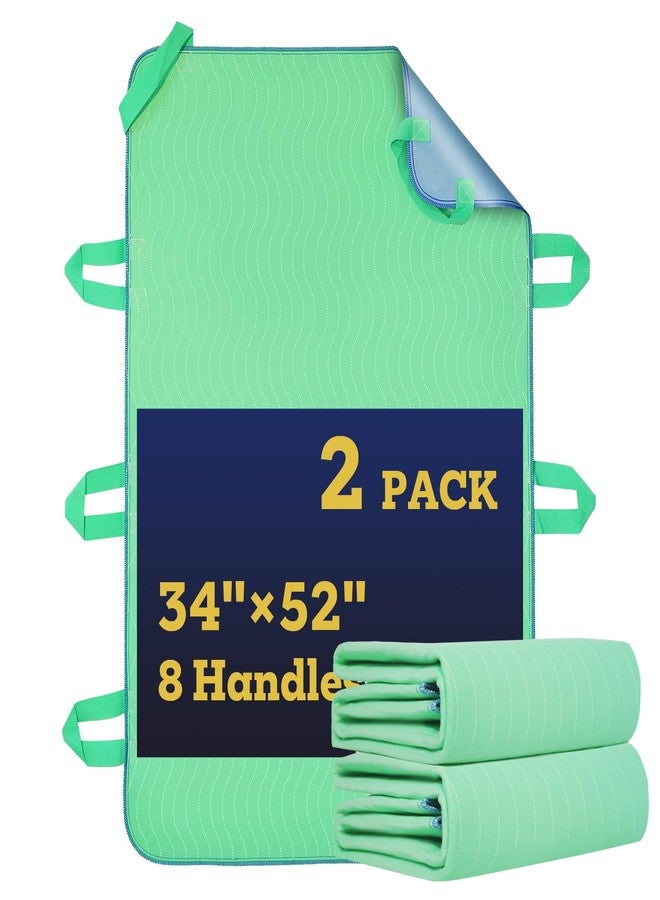 ETERNA Washable Positioning Bed Pad with 8 Reinforced Handles, 34" x 52" Waterproof Reusable Incontinence Underpads for Adults, Kids, Elderly and Pets (2 Pack) - Image 1