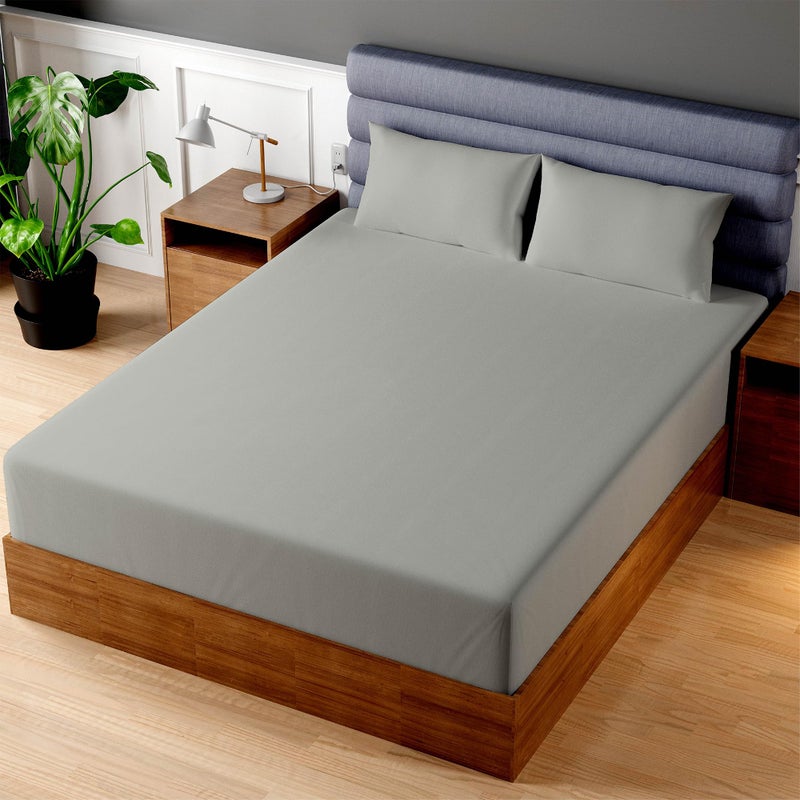Superity Linen Superity Luxurious Hotel Quality Queen Fitted Sheet 100% Cotton Ultra Soft, Skin-Friendly & Hypoallergenic Deep Pocket Fits 16 Mattress Easy Care & Snug Fit (Queen Size - 60 X 80) - Image 1