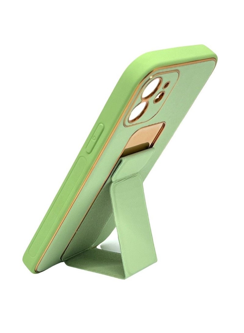 3-in-1 Magnetic Wrist Strap Hand Grip with Stand Case Cover for Apple iPhone 12 - Image 1