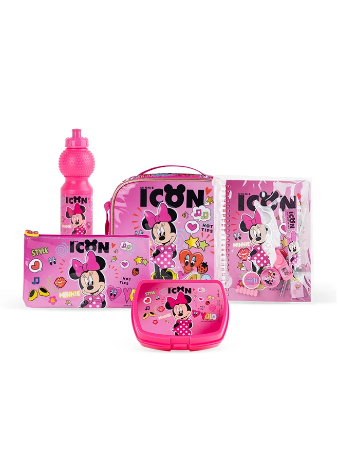 ديزني 6 In 1 Minnie Mouse Minnie Icon Issue Trolley Box Set 18 inches