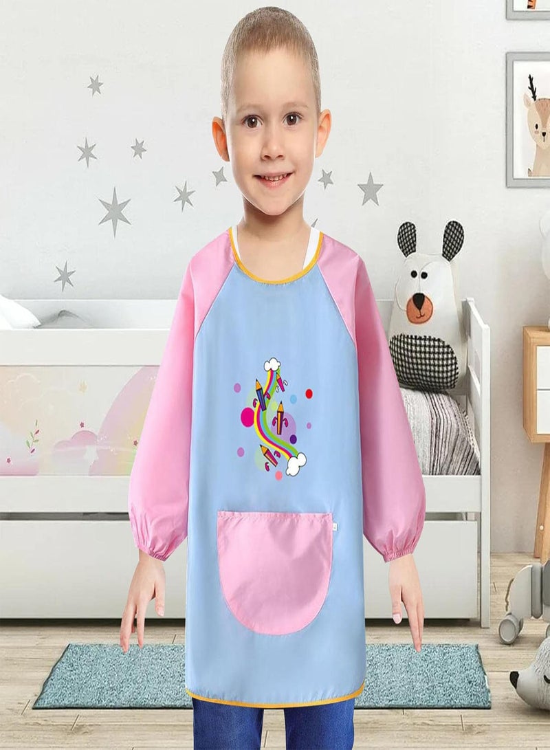 GGOOT Toddler Paint Smock - Fashionable Kids Art Smock with Long Sleeve & Pocket,Cute Artist Apron for Painting Pottery - Image 5