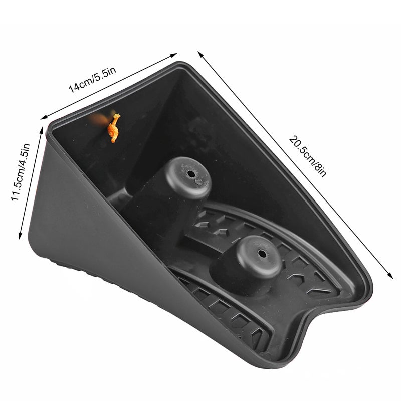2pcs Car Antislip Block Plastic Car Tyre Slip Stopper Wheel Alignment Block - Image 1