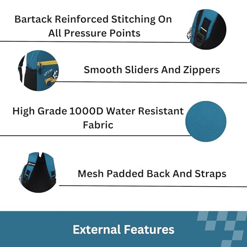 HYDER Kids 10L Cartoon Printed Best Stylish Lightweight Spacious Waterproof Casual/Picnic/School Bag/Backpack for Children Boys And Girls (Car Race) - Image 4