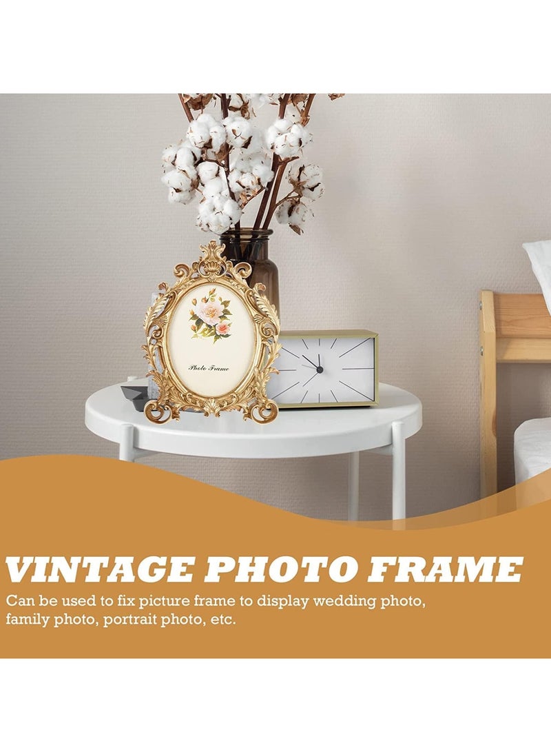 Photo frames, European style vintage photo frames, oval antique photo frames for living room decor, wall gallery or desktop photo display photo frames - Image 3