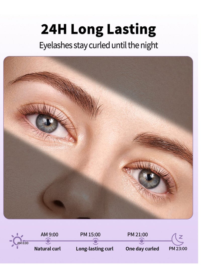 Rechargeable Heated Eyelash Curler for Quick Natural Curling, 24-Hour Long-Lasting Eye Makeup Tool for Women - Image 5