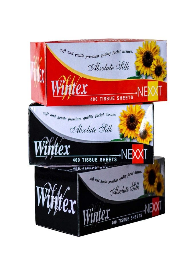 Wintex NEXXT 2 Ply Super Soft Jumbo Facial Tissue Box (Pack of 3 Boxes, 400 Sheets/200 Pulls per Box) - Image 1