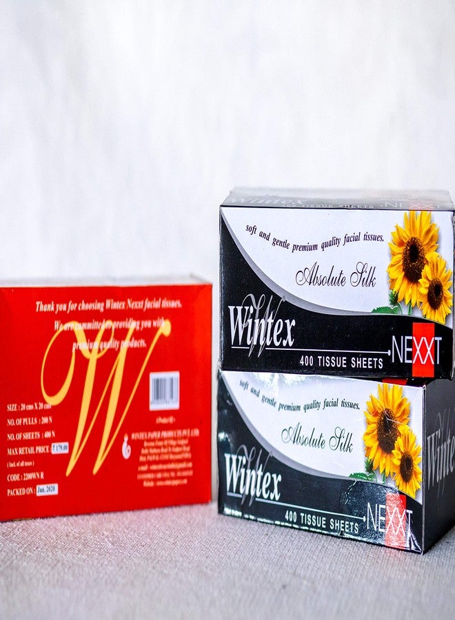 Wintex NEXXT 2 Ply Super Soft Jumbo Facial Tissue Box (Pack of 3 Boxes, 400 Sheets/200 Pulls per Box) - Image 3