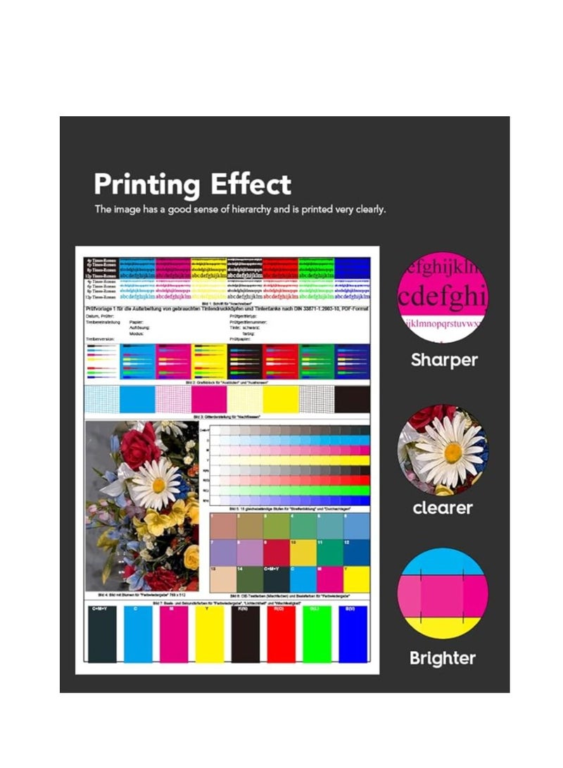 مجموعة حبر 664 لطابعة إبسون لطابعة إيكو تانك L210 L220 L300 L355 L365 L555 L1300 - Image 2