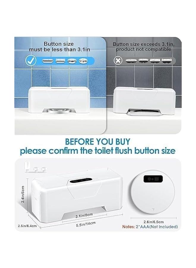 Automatic Sensor Toilet Flusher, 1800mAh Touchless Toilet Flush Kit,High Sensitivity Touchless Toilet,Flush System Water Saving,USB Charging Automatic Flushing Kit for Toilet - Image 4
