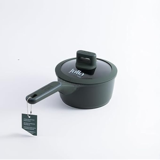 Julia ElitePro Saucepan With Lid 16 Cm Size Green - Image 4