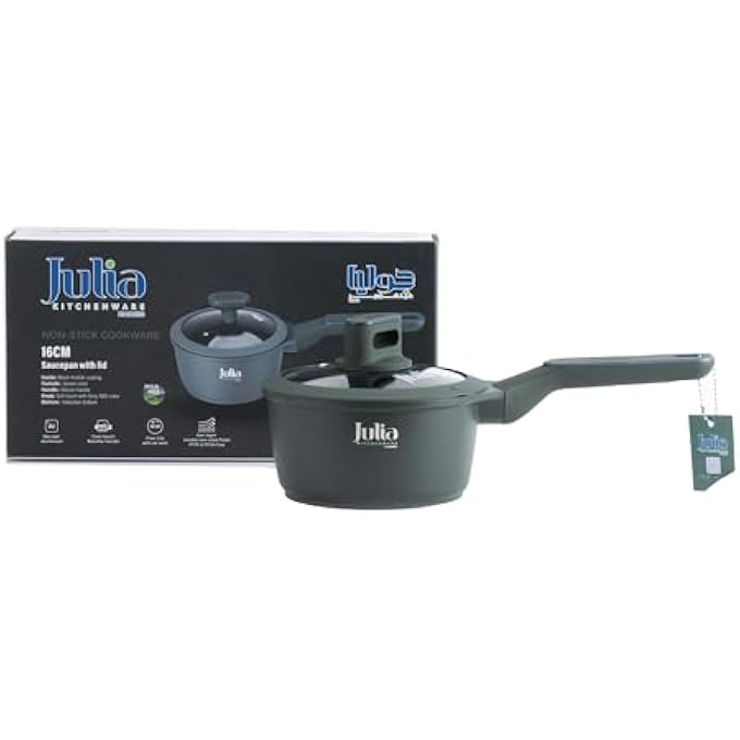 Julia ElitePro Saucepan With Lid 16 Cm Size Green - Image 1