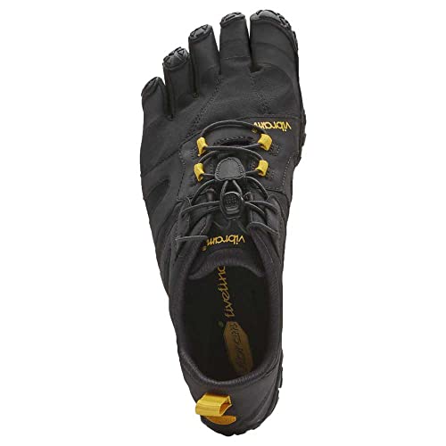 Vibram Women's FiveFingers V-Trail 2.0 Shoe, Black/Yellow, 38 EU / 7.5-8 US - Image 4