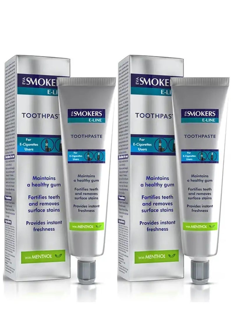 ENLIVEN Two Pieces Of Smokers E-Line Toothpaste With Menthol 50x2 g - Image 1