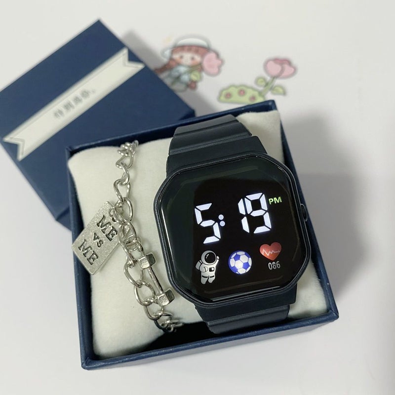 ساعة إلكترونية للشباب المراهقين طلاب المدارس الإعدادية عصرية للأطفال في المدارس الثانوية المبكرة الفتيات رياضية مقاومة للماء 2023 جديدة - Image 3