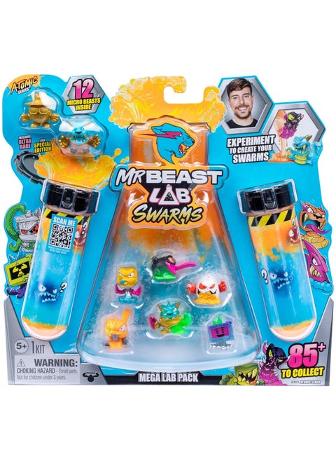 MrBeast Lab Swarms Atomic Series 12 Pack | Panther Claws Mystery Beasts! Add Water | Shake & Reveal Hidden Creatures