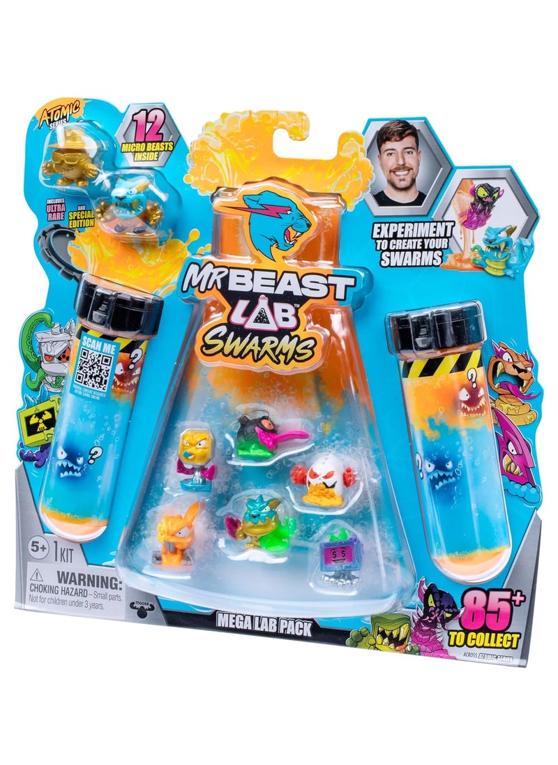MrBeast Lab Swarms Atomic Series 12 Pack | Panther Claws Mystery Beasts! Add Water | Shake & Reveal Hidden Creatures