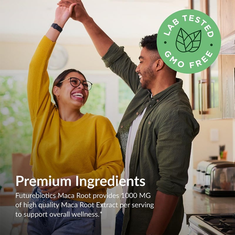 Futurebiotics مستخلص جذور الماكا من فيوتشر بايوتيكس - قوة إضافية تدعم الطاقة والقدرة على التحمل وصحة الإنجاب - غير معدلة وراثيًا - 250 كبسولة نباتية - Image 4