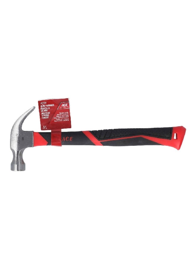 ACE - Fiberglass Handle Claw Hammer Black and Red 2804086 - Image 1