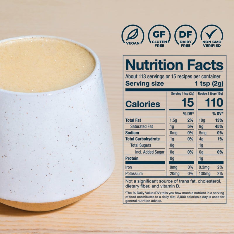 Laird Superfood Non-Dairy Reduced Sugar Superfood Coconut Powder Coffee Creamer, Keto, No Sugar Added, Gluten Free, Non-GMO, Vegan, 16 oz. Bag, Pack of 1 - Image 3